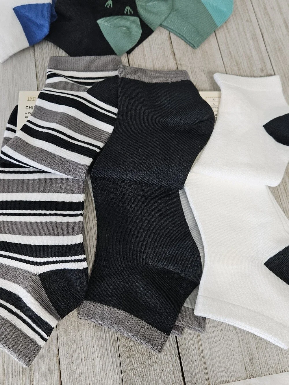 3 - 6 Packs Low Cut Socks Size L 6X Boys 12-14 Girls 8-10  No Show Socks by L&D